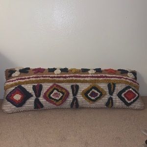 ANTHROPOLOGIE long decor pillow